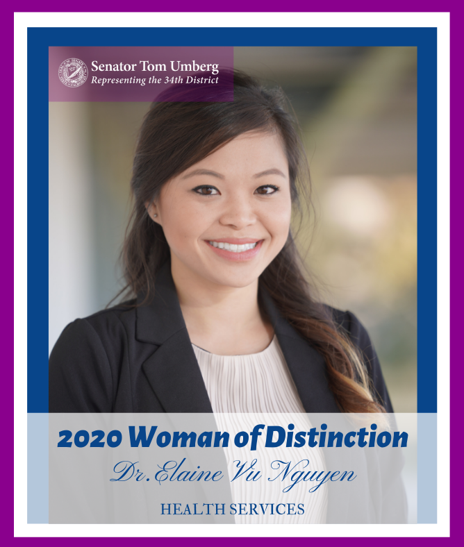 Dr. Elaine Nguyen Selected as 2020 Woman of Distinction